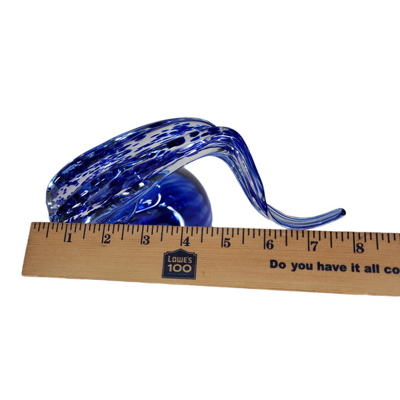 Blown Glass Ram Bighorn Sheep Wild Mountain Goat Ibex Blue 12"‎ Art Figurine VTG - Picture 14 of 16
